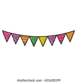 party flags to decoration happy birthday