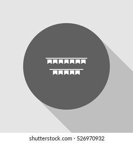 party flags icon illustraion vector, can be used for web and mobile design
