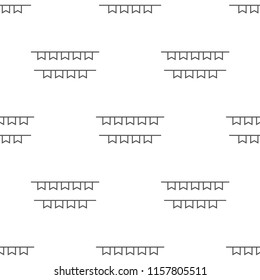 party flags outline icon vector, can be used for web and mobile design seamless pattern