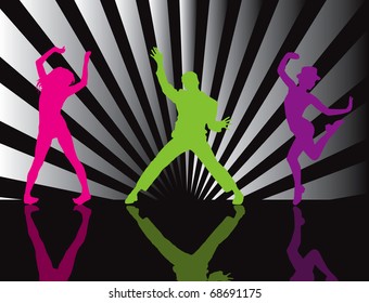 Party Flyer background Illustration vector