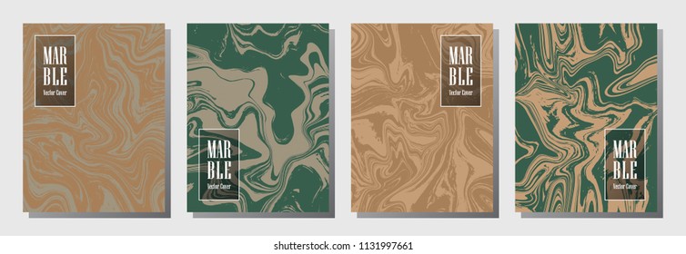 Party flyer or journal cover marble background vectors. Stylish brochure, booklet, magazine cover, party banner, poster,  journal background templates. Fluid marble.