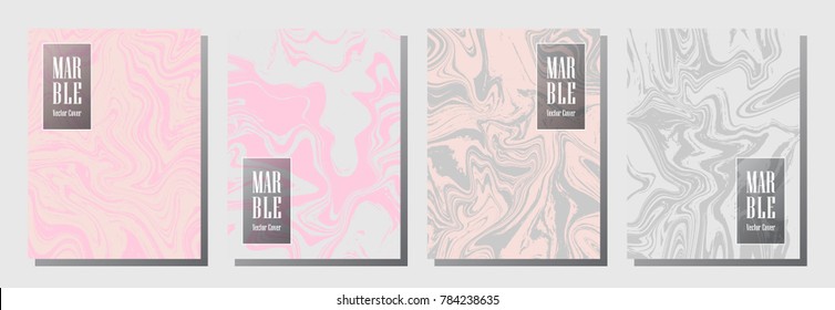 Party flyer or journal cover marble background vector. Cool corporate brochure, magazine cover, party banner, poster, placard, journal background templates. Flowing marble.