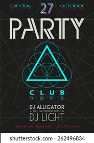 Party Flyer. Nightclub Flyer.