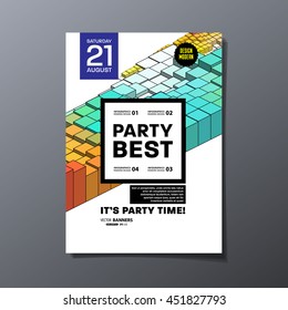 Plantilla de viajero de fiesta. Ilustración vectorial. Diseño de fondo geométrico abstracto.