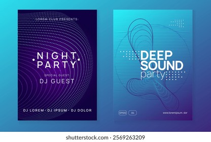 Party Flyer. Violet Dj Poster. Sound Design. Night Club Concert Graphic. Green Edm Magazine. Nightclub Disco Invitation. Trance Invite. Blue Party Flyer