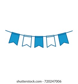party garland isolated icon