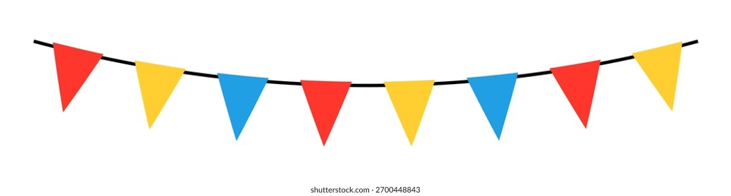 party garland vetor. bandeira de garland