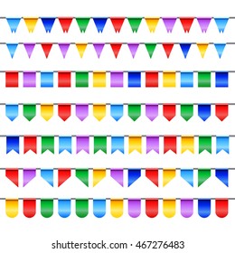 party garlands colored