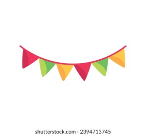 party garlands illustration vector isolated