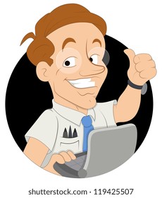 Party Geek Vector Illustration