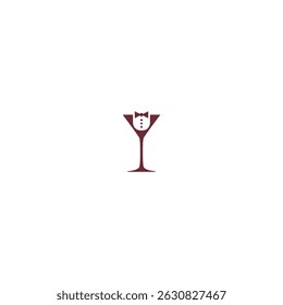 Ícone de logotipo de cavalheiro de festa design de vetor plano
