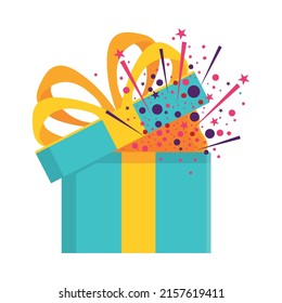 party gift surprise icon isolated