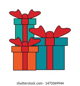 party gift surprise present isolated cartoon vector illustration graphic design