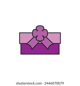 party gift vector type icon