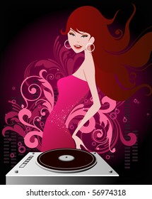 Party Girl Stock Vector (Royalty Free) 56974318 | Shutterstock