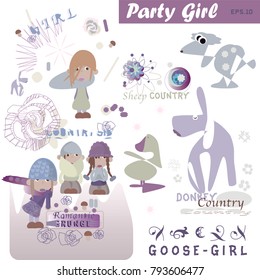 PARTY GIRL VECTOR