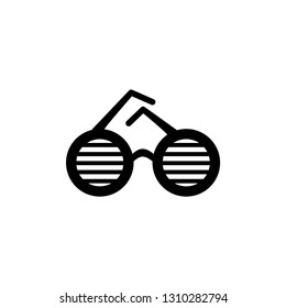 Party Glasses Icon In Flat Style Vector For App, UI, Websites. Black Icon Vector Illustration.