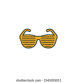 Party Glasses icon. Simple element from party icon icons collection. Creative Party Glasses icon ui, ux, apps, software and infographics.