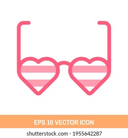 Party Brillen Symbol Vektordesign. Karnevalssymbol für Ihr Website-Design, Logo, App, UI. Eps10 Vektorgrafik.