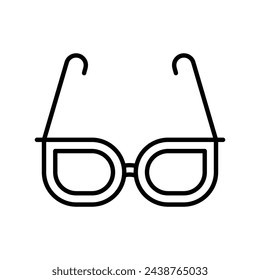 Icono de gafas de fiesta vector ilustración de stock