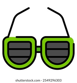 party glassess icon with filled outline. Suitable for website design, logo, app and UI. Based on the size of the icon in general, so it can be reduced.