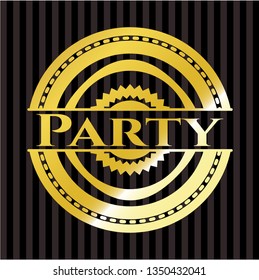 Party gold badge