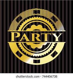 Party gold badge