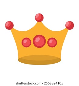 party gold crown isolated icon