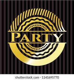 Party gold emblem