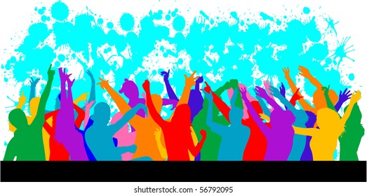 Party- grunge background