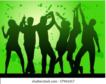 Party- grunge background