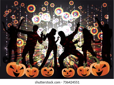 Party - Halloween . Abstract background.