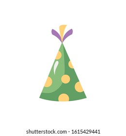 party hat accessory isolated icon vector illustration design