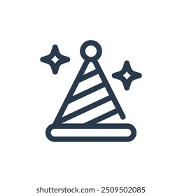 Party Hat for Birthday Party Vector Icon