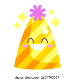 Party Hat Cartoon Birthday elements Iluustration