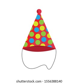 Party Hat clip art design vector illustration image
