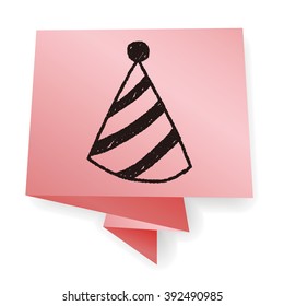 party hat doodle drawing