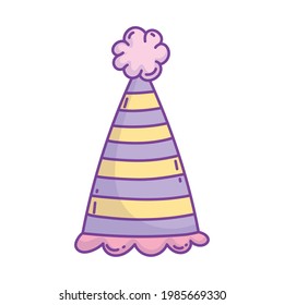 party hat festive isolated style