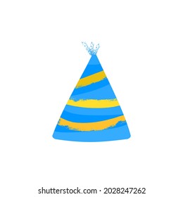 Party Hat  flat vector illustration