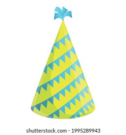 Party hat icon. Cartoon of Party hat vector icon for web design isolated on white background