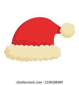 Party hat icon cartoon vector. Christmas santa. Xmas mask