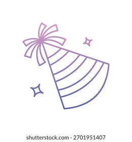 Party Hat icon clean and modern vector illustration