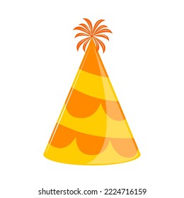 party hat icon flat isolated