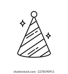 Party hat icon. High quality black vector illustration.