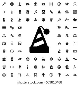 Party hat icon illustration isolated vector sign symbol. entertainment icons vector set.