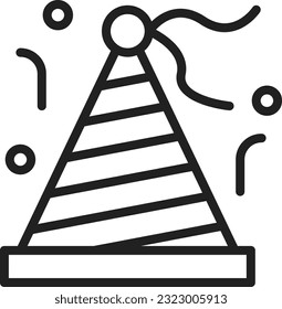 Party Hat Icon image. Suitable for mobile application.