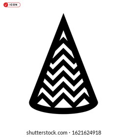 party hat icon isolated sign symbol vector illustration - high quality black style vector icons
