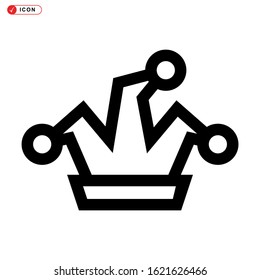 party hat icon isolated sign symbol vector illustration - high quality black style vector icons
