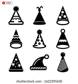 party hat icon isolated sign symbol vector illustration - Collection of high quality black style vector icons
