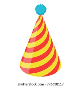 Party hat icon. Isometric illustration of party hat vector icon for web